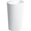 LAUFEN Palomba Collection voľne stojace umývadlo do priestoru, bez otvoru, so skrytým prepadom, 525 x 400 mm, výška 900 mm, biela, s povrchom LCC, H8118034001091