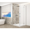 Gelco TRINITY CHROME obdĺžniková sprchová zástena 1200x1100mm, rohový vstup, číre sklo GT2211-12C-CH