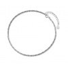 For Silver Minimalistická trblietavá retiazka na nohu - Striebro 925