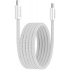 Canyon CCMG60AB15, USB-C / USB-C, PD 60 W, opletený, biely CND-CCMG60AB15W