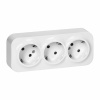 Orno ToDo trojzásuvka 2P+Z Schuko IP20, 16A, 230V AC, biela, 10 kusov
