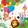Procos Jungle servítky FSC 33cm 20ks