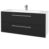 Dreja Umývadlova skrinka GIO SZZ2 120 - N01 Biela lesk / Úchytka T02 / L03 Antracit vysoký lesk