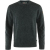 Fjällräven Övik Round-neck Sweater M, Farba DARK GREY, Veľkosť L