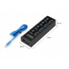 HUB USB 3.0 ROZDEĽOVAČ USB 4 PORTY
