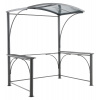 Sunfun Záhradný altánok na grilovanie, 213 × 230 × 150 cm, hliník, polykarbonát, antracit, GFM00768D