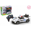 Policajné auto svieticí fajčiaci RC na diaľkové ovládanie 18 cm