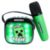 Karaoke LED reproduktor s mikrofonem OTL Minecraft