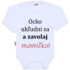 Body s potlačou New Baby a zavolaj MAMIČKU! - Biela - 68 (4–6m)