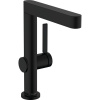 HANSGROHE Finoris páková umývadlová batéria s otočným výtokom, s odtokovou súpravou Push-Open, výška výtoku 221 mm, matná čierna, 76060670