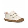 GEOX DETSKÉ POLTOPÁNKY KOŽENÉ ECRU NA SUCHÝ ZIPS 21 1JLC