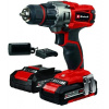 Aku Vŕtačka Einhell TE-CD 18/2 18 V 2x2Ah + 64 kusov príslušenstva