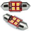 Interlook Auto LED žiarovka C5W 4 SMD 3535 CAN BUS oranžová 31 mm