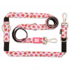Max&Molly Multi-Leash Strawberry Dream - odnímateľné vodítko pre psa, zaujímavý vzor, 200cm - L