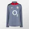 Umbro England Rugby Mid Layer Top 2024 Mens Gray/Black/Red 8 (XS)
