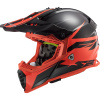 Prilba LS2 MX437 Fast Evo Roar Matt Black Red Veľkosť: XS (53-54 cm)