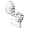 SAPHO KID 55,7cm WC kombi detské komplet so splachovaním, zadný odpad, biele s potlačou, CK311.400.0F