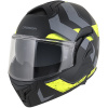 CASSIDA prilba MultiFlip Korp 2026, čierna matná/žltá fluo/sivá, veľkosť M