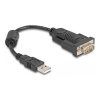Delock - Sériový adaptér - USB - RS-232 - černá 61549