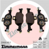 ZIMMERMANN Sada brzdových platničiek kotúčovej brzdy 25900.195.1