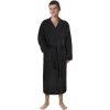 Froté župan pánský černý XL (100% bavlna, 330 g/m2)