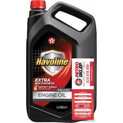 Texaco Havoline Extra 10W-40 5L Semi-syntetické nové (Texaco Havoline Extra 10W-40 5L Semi-syntetické nové)