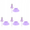 Kostým pre dievča - 4 Sto rozprávkové šaty Tutu sukne rozprávky prútik (Dysfan Cape Pink Star 65 cm)