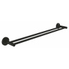 Grohe QuickFix Start Dvojitý držiak na uteráky, matná čierna 412032430-GR