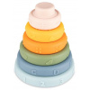 Canpol babies Senzorická kruhová skladacia pyramída - 6 dielov - pestrofarebná Canpol Babies