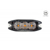 AMiO Výstražné osvetlenie oranžové 3x3W LED R65 R10 12/24V IP67
