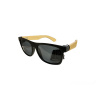 PolarZone slnečné polarizačné okuliare bamboo silver