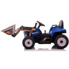 Eljet Detský elektrický traktor s nakladacou lyžicou modrý, Li-Ion DEA-TRA-101