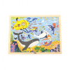 Drevené puzzle 48 dielikov Viga Morský život multicolor