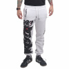Nohavice tapalákové Yakuza Brushed V02 Casual - biela-čierna, 4XL