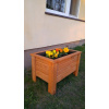 Záhradný kvetináč - Drevený hrniec veľká záhradná prevodovka 100x40x40 (VEĽKÝ DREVENÝ KVETINÁČ ZÁHRADNÝ BOX 100x40x40)