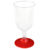 Santex Pohár na víno na opakované použitie červený 200 ml