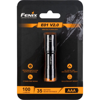 Fenix E01 V2.0 100 lm Torch