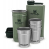 STANLEY Darčekový set Adventure series ploskačka / butylka 250ml + panáky 4ks zelená