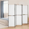 zahrada-XL 5-panelový paraván biely 250x180 cm látka 350218