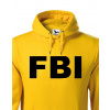 Pánská mikina - FBI, Barva Žlutá, Velikost M Bezvatriko.cz 501078