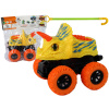 Lean Toys Žltá štvorkolka na trecí pohon - Triceratops
