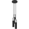 Sollux Lighting Borgio závesné svietidlo 3x12 W čierna-betónová SL.1081