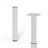 Stabilit Nábytková nastaviteľná noha, ⌀ 30 × 210–350 mm, oceľ, biela, 30 kg, 50392
