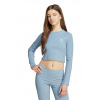 Detské tričko s dlhým rukávom adidas Originals JW2599 modrá 158