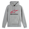 Alpinestars mikina ALWAYS HOODIE 3 sivá/červená/čierna