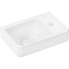 Hansgrohe Xelu Q - Umývadielko 360x250 mm SmartClean s otvorom na batériu vpravo bez prepadu, biela 61084450