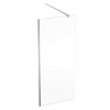 Geberit GEO - Sprchová stena Walk-In, 90x200 cm, strieborná/číre sklo 560.129.00.2