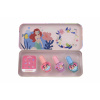 Lip Smacker Disney Princess Nail Polish Tin 4,25 ml sada 3 x 4,25 ml + samolepky + plechová krabička