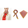 Šatka - Mango Spring Spring Polyester, Red, Ecru, khaki, meď, oranžová, ružová, viacnásobná, zelená, žltá (Mango Flowery Skladovaný šálový šál šál)