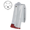 SCAME Zásuvka 5P 16A/400, IP44, nástenná